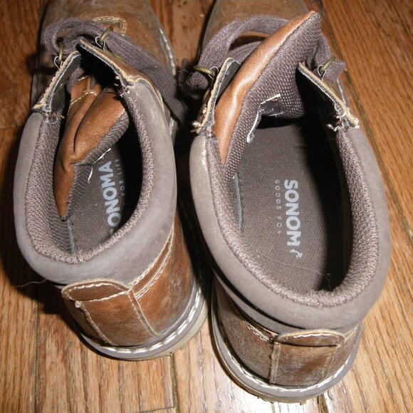 Teen's / Men's Faux Leather Casual Ankle Boots - Picture 5 of 6